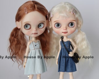2 colour Sexy denim Strapless for Blythe Licca Doll OB24 AzoneS 19parts body