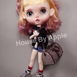 Fashion Doll shoulder Bag Doll Handbag Handmade Doll Bag for Neo Blythe Holala 1/6 BJD Azone Doll Bag Outfit Custom Doll Accessories