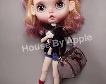 Fashion Doll shoulder Bag Doll Handbag Handmade Doll Bag for Neo Blythe Holala 1/6 BJD Azone Doll Bag Outfit Custom Doll Accessories