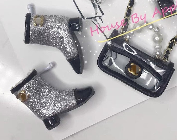 Fashion Luxury Bing Bing boots Doll Shoes for Blythe/DAL/Pullip/AzoneS/OB24//licca/1:6 doll shoes