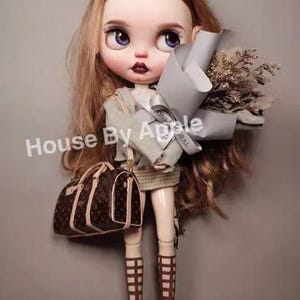 Fashion Doll shoulder Bag Doll Handbag Handmade Doll Bag for Neo Blythe Holala 1/6 BJD Azone Doll Bag Outfit Custom Doll Accessories