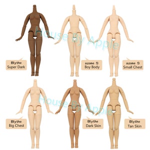 Blythe Body / Blythe Joint Body / body Joint Doll with hand set / 19 parts body Joint Doll Big Chest Doll