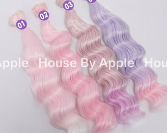 New Colour!Doll Hair Waves wefts for BJD/SD/Yosd/Barbie/Monster high/Blythe/LatiYellow doll making custom doll wig custom dolls DIY doll wig