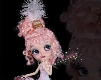 Blythe Doll Wig Retro Elegant  Vintage Victorian Hairstyle Imitation Mohair Wig Doll Wig 9-10 inch 19th century Hairstyle qbaby wig