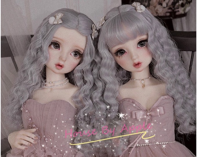 Custom Made BJD Long Big Curly hair Soft wig for 1/3 SD 1/4 msd 1/6 yosd Blythe doll wig