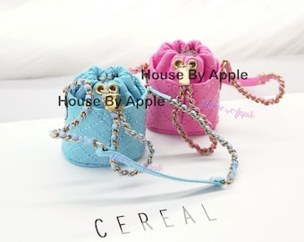 Fashion Doll Mini Bucket bag Doll Handbag Handmade Doll Bag for Neo Blythe Holala 1/6 BJD Azone Doll Bag Outfit Custom Doll Accessories