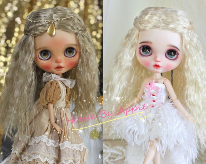 Blythe Doll Wig Exotic Style Imitation Mohair Wig Doll Wig 9-10 inch wig BJD Wig Qbaby Doll Wig