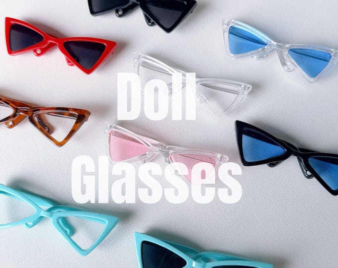 New Colour!!Triangle Sunglasses For Blythe!!!Doll Miniature/Cute Glasses/Round Glasses/Doll fashion for Blythe
