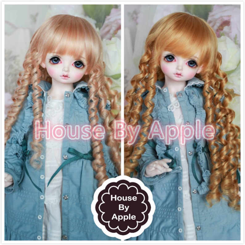 Long Wavy Curly 1//3 Hair Wig for Girl Doll Costume Party Baby Gift~