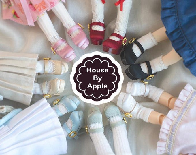 Platform Silk High heel shoes for Blythe/DAL/Pullip/AzoneS/momoko/licca/OB22/OB24/OB11/GSC/P9/UF/2d/UF12 Doll Shoes