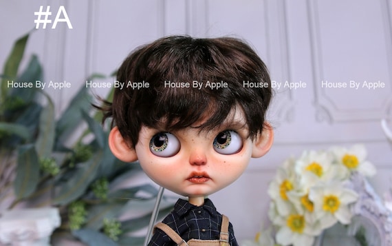 Blythe Doll Wig Short Hair Imitation Mohair Wig Doll Wig 9 10inch Pullip Wig Boyish Boy Qbaby Wig Etsy UK