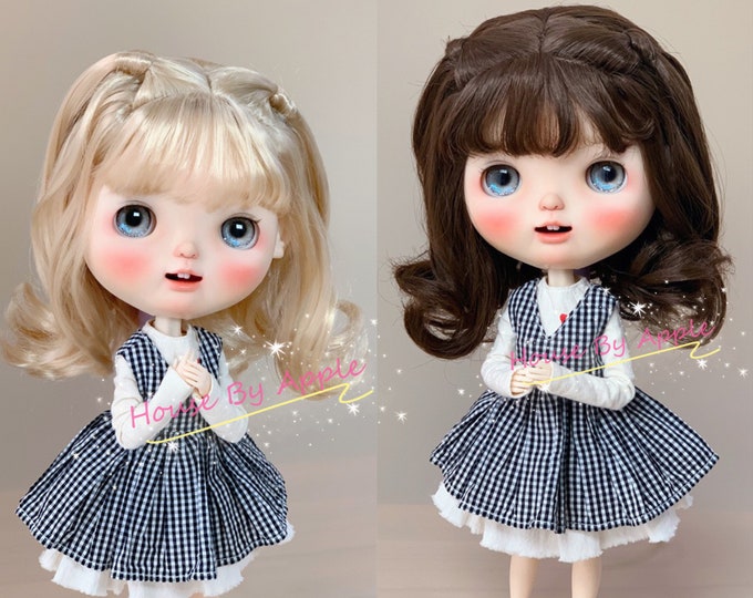 Pre-Order!!Blythe Doll Wig Daily Lady style Hairstyle Wig Doll Wig 9-10 inch wig BJD Wig qbaby wig