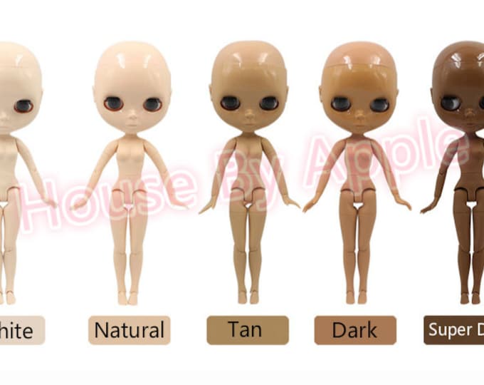 Bald without Makeup Blythe Body/Blythe Joint Body/body Joint Doll with hand set/19 parts body Joint Doll/factory blythe/blythe nude doll