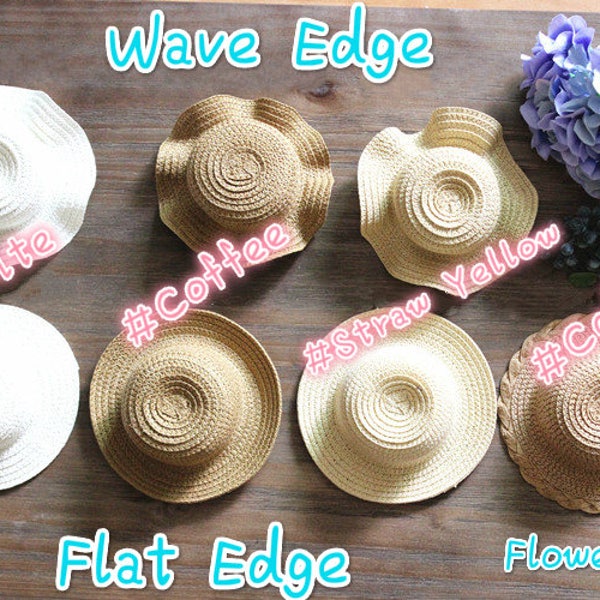 Straw Hat for Blythe DAL Pullip licca Middie Blythe Lati Yellow Jerry Berry 1/8 1/6 1/4 1/3 doll Salon Doll