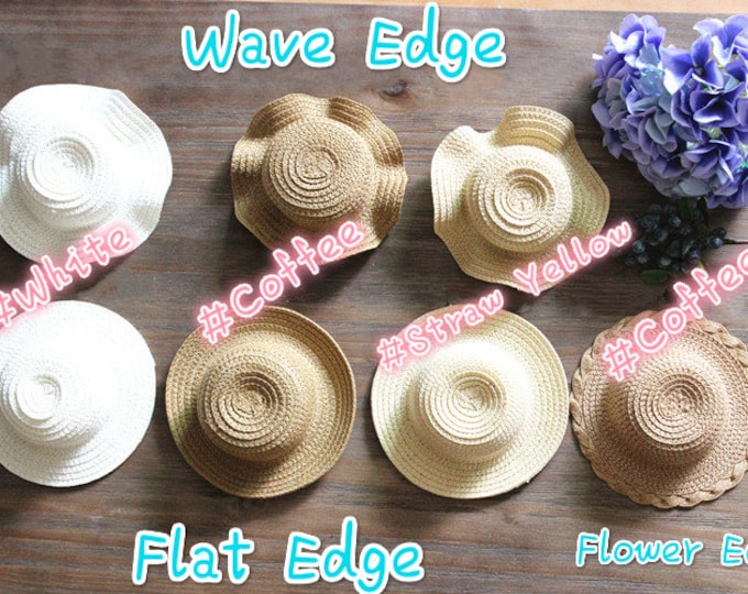 Straw Hat for Blythe DAL Pullip licca Middie Blythe Lati Yellow Jerry Berry 1/8 1/6 1/4 1/3 doll Salon Doll