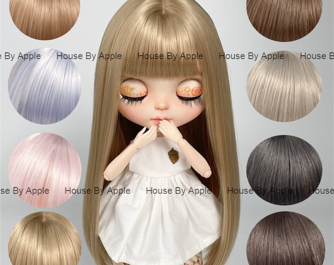 8 Colour Daily Style Blythe Doll Wig Long Bangs Hairstyle Doll Wig BJD Wig