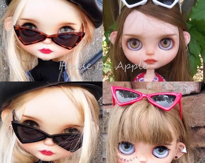 Triangle Sunglasses For Blythe!!!Doll Miniature/Cute Glasses/Round Glasses/Doll fashion for Blythe
