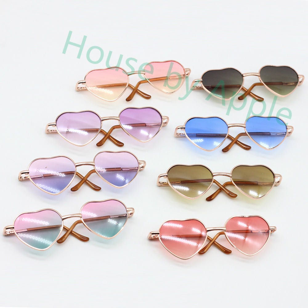 Fashion Casual Style Blythe American Girl Heart Glasses