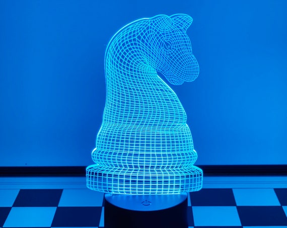 3D Horse Chess Lamp