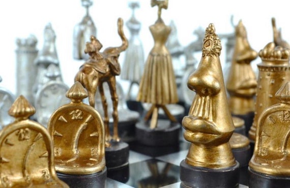 Salvador Dalí Chess Cards and Board.