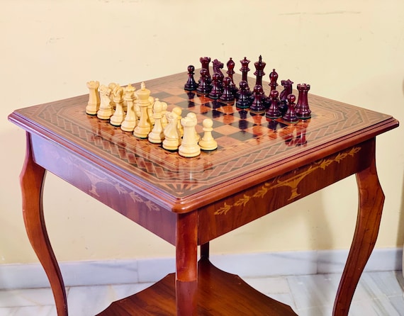 Staunton Capablanca Chess. Padauk
