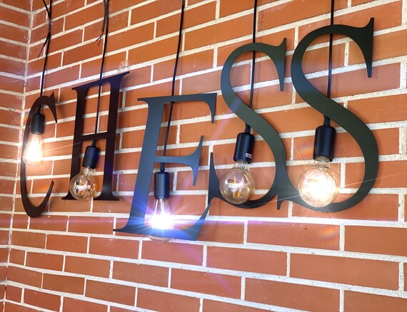 Chess Letter Lamp