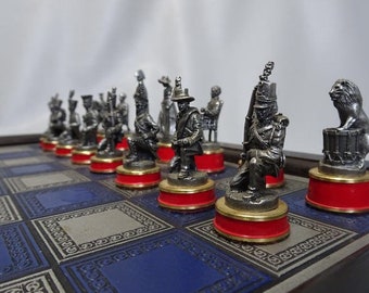 VTG FRANKLIN MINT CHESS BATTLE OF WATERLOO NAPOLEON EMPEROR FIGURE PIECE VTG FRANKLIN MINT CHESS BATTLE OF WATERLOO NAPOLEON EMPEROR FIGURE PIECE