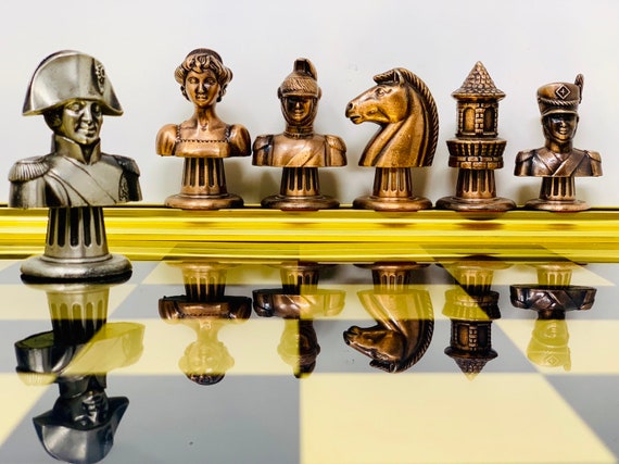 Chess Napoleon Metal Polychrome
