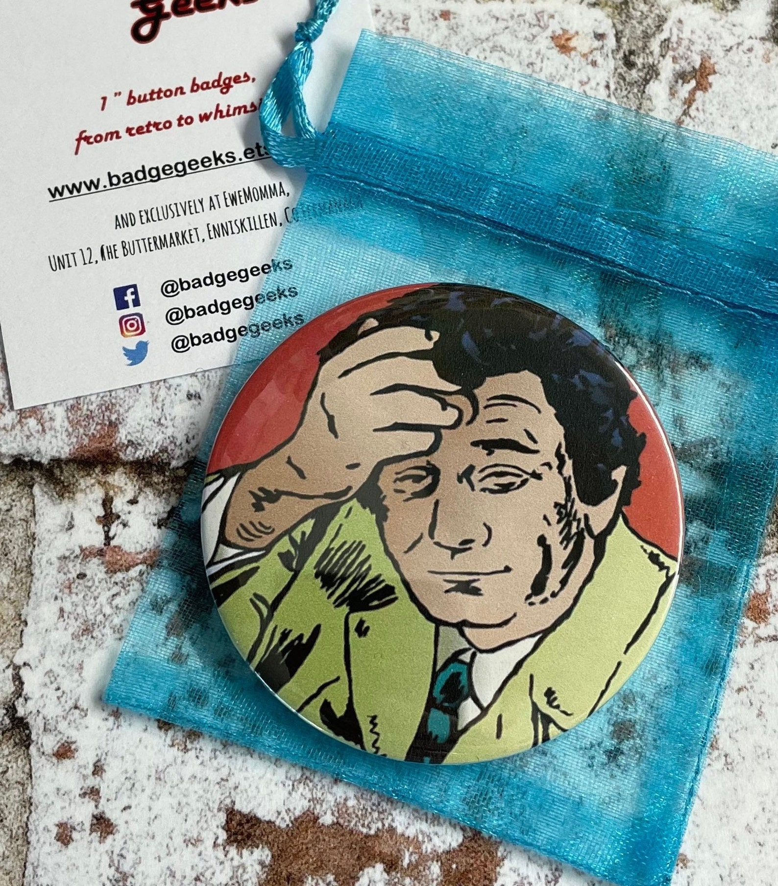 Lieutenant Columbo Pinback Button Badge Fridge Magnet - Etsy