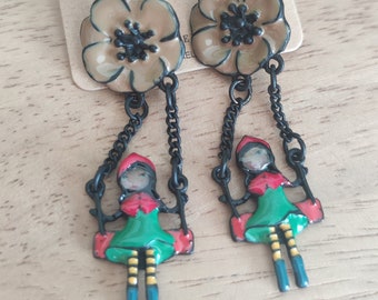 boucles d'oreilles LOL Bijoux petit chaperon rouge