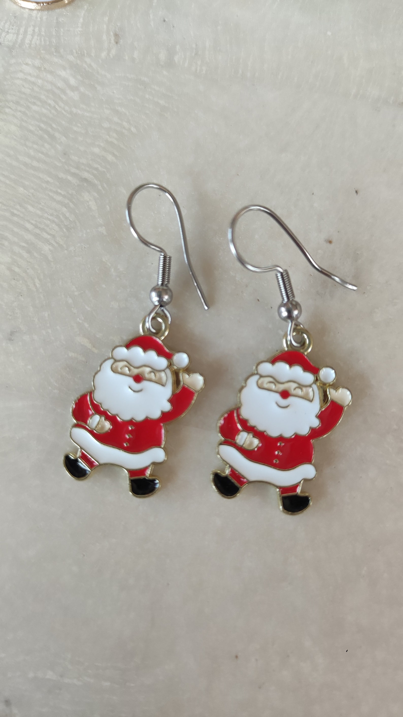 Boucles D'oreilles De Noël Traîneaux Roses - Neuves Avec étiquettes, Dormeuses Argentées