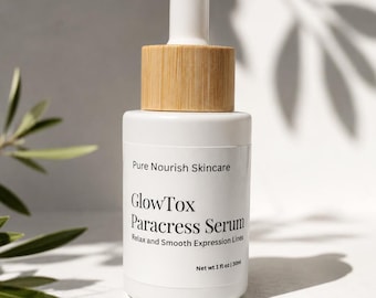 Olio viso al paracress / Olio infuso di spilanthes / Siero rassodante botanico infuso a mano / Olio antietà naturale / Olio di jojoba / 30 ml