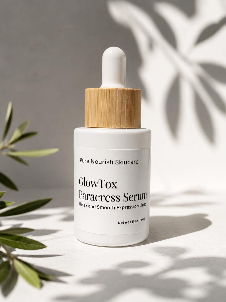 Paracress Face Oil | Spilanthes infused oil |Hand Infused Botanical Firming Serum | Natural Anti-Aging Oil | Jojoba Oil |1 oz image 1