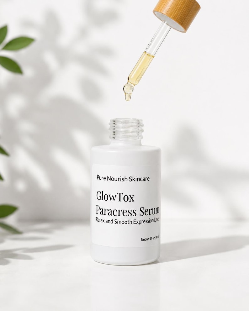 Paracress Face Oil | Spilanthes infused oil |Hand Infused Botanical Firming Serum | Natural Anti-Aging Oil | Jojoba Oil |1 oz image 2