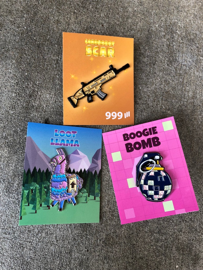 Fortnite Bundle Soft Enamel Pins Etsy - image 0