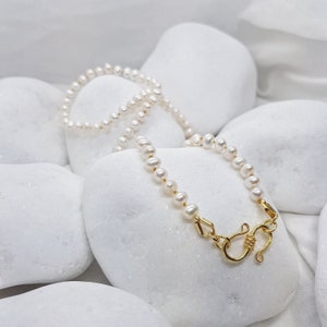 Pearl Necklace, Classic Pearl Necklace, Pearl Chain Necklace, Pearl Choker, Minimal Pearl Necklace, Simple Pearl Necklace, Pearl Jewelry