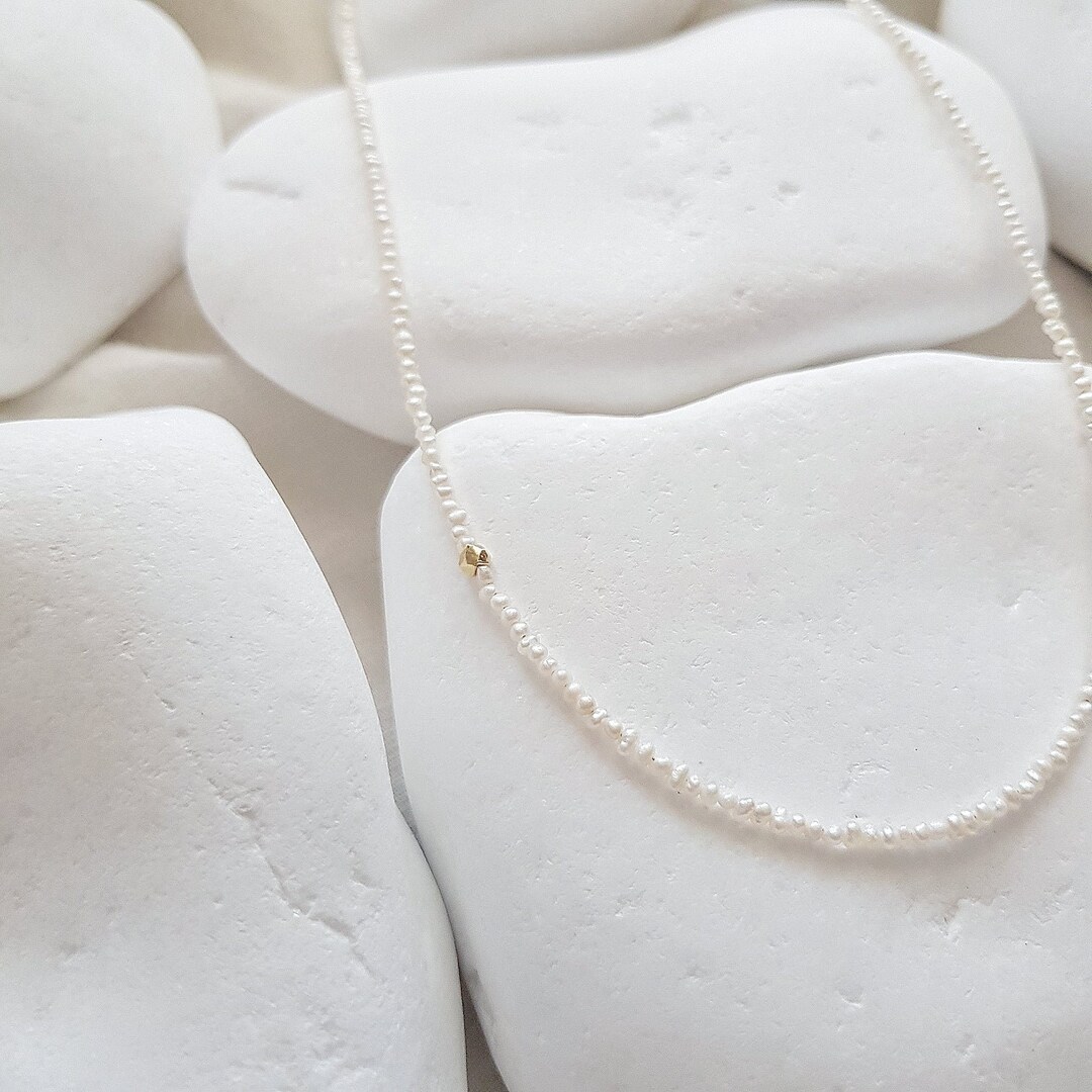 Mini Pearls Necklace, Small Pearls Necklace, Pearl Layering Necklace — free download