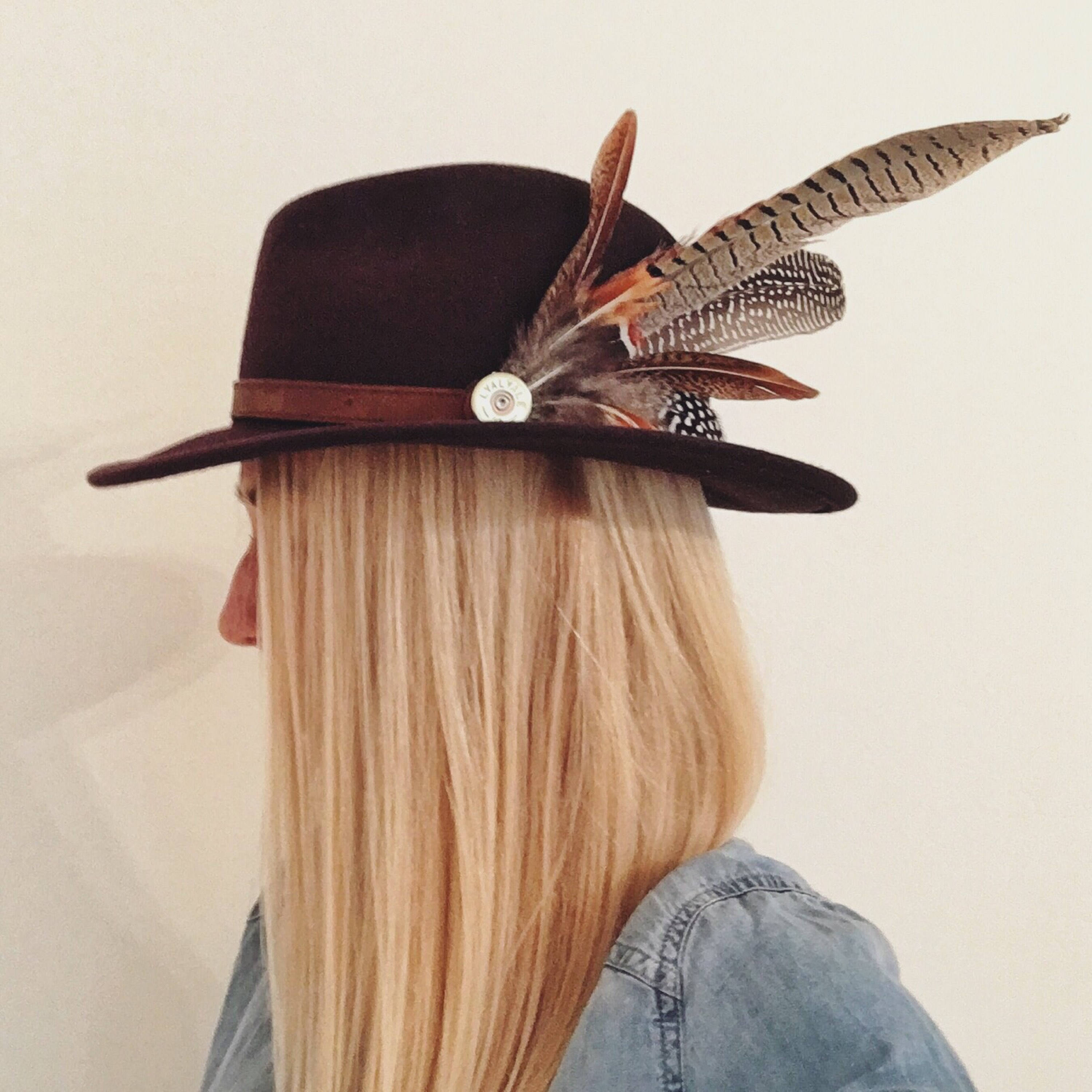 Feather & Cartridge Hat Pin or Brooch CUSTOM Etsy