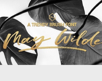 Brush script - Digital font - Calligraphy font - New cursive script - Brush font download cursive font