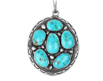 デイブ・スキーツ キングマン ターコイズ & スターリングシルバー