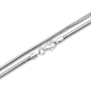 925 Sterling Silver Diamond Cut Snake Chain Necklace .925 Italy All Sizes 1,2mm-2,4mm x 14"-47" (SELECT LENGTH)