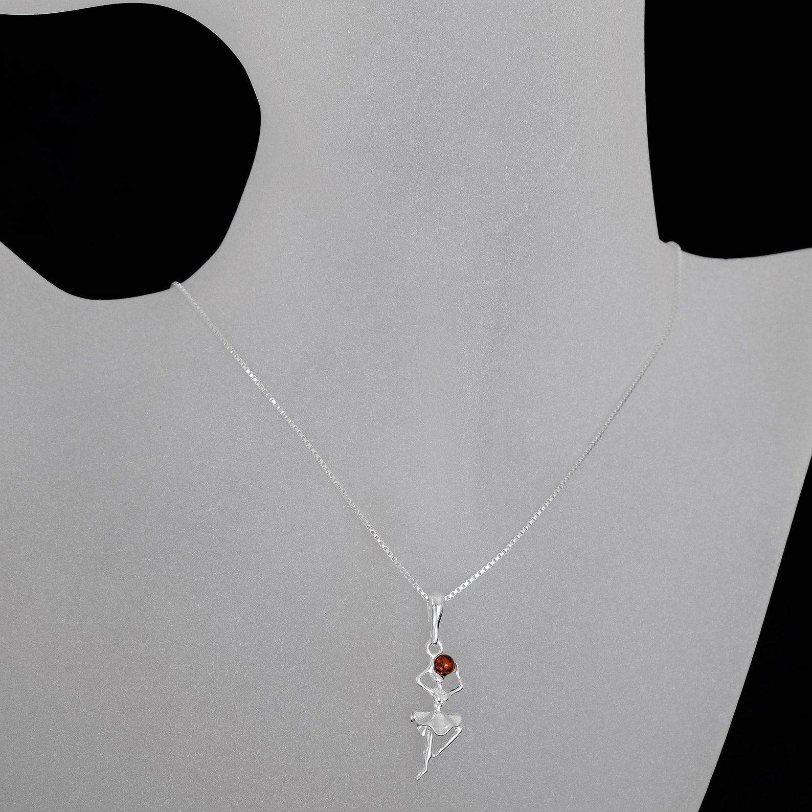 amber ballerina pendant ballet 925 silver amber ballerina pendant ballet 925 silver