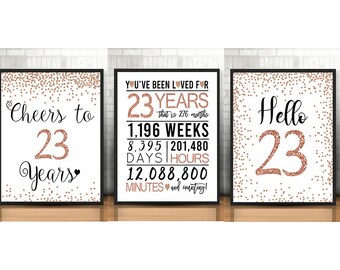 Happy 23rd Birthday Etsy Happy 23rd Birthday Etsy