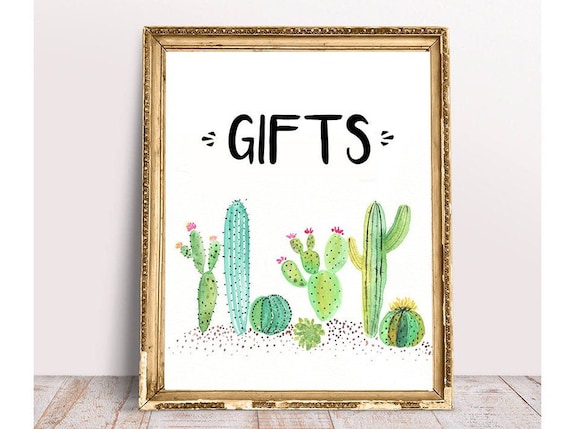 Kaktus Geschenke Zeichen, Sukkulenten Geschenke, Kaktus Karten und Geschenke,  druckbare Karten und Geschenk Zeichen, Dusche Zeichen, Geschenke Download  Zeichen, Spanische Geschenke - Etsy sterreich