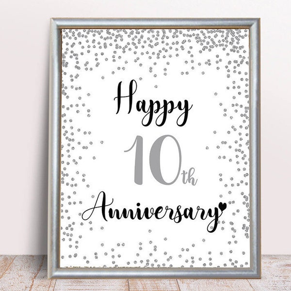 10th Wedding Anniversary Party Invitations Etsy