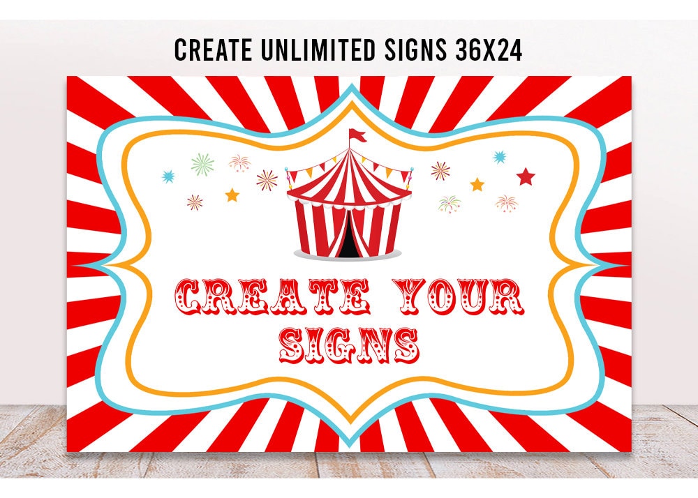 Carnival Signs Template Carnival Signs Template