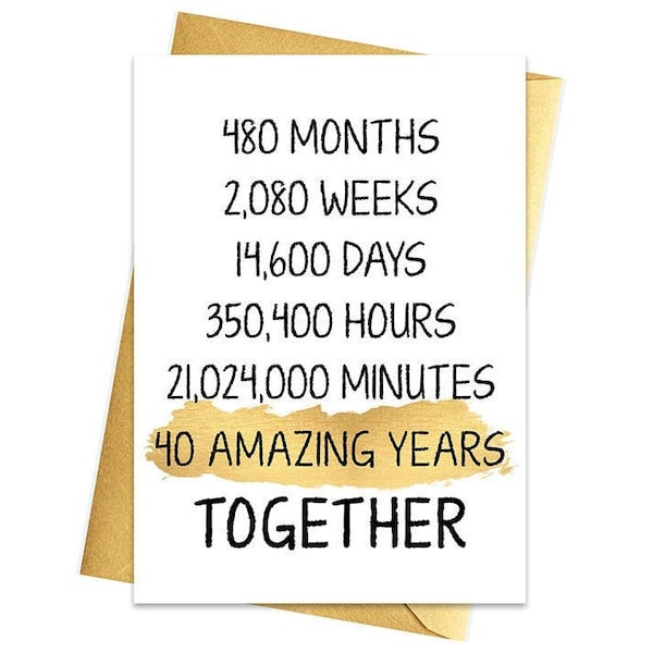 40th Anniversary - Etsy