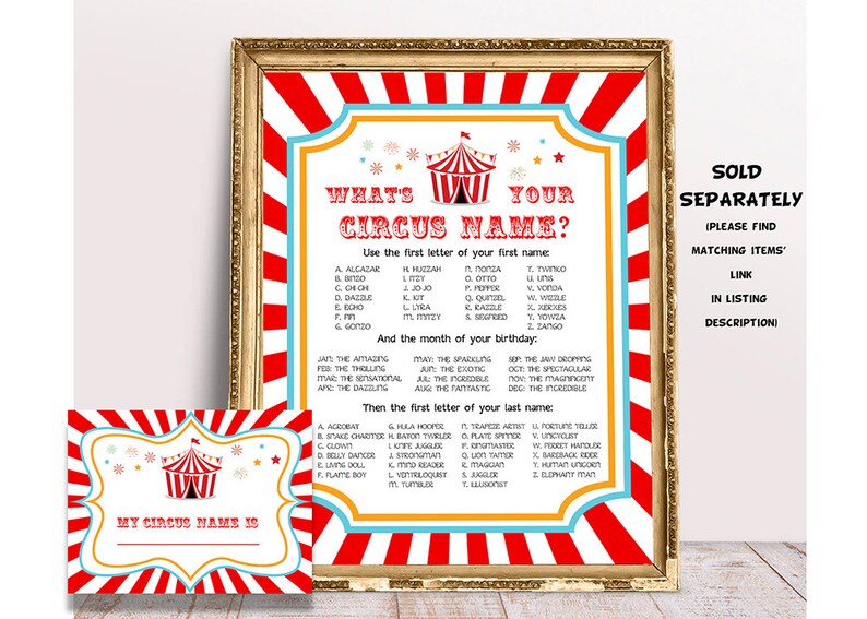 Carnival Birthday Signs Carnival Face Painting Activity - Etsy