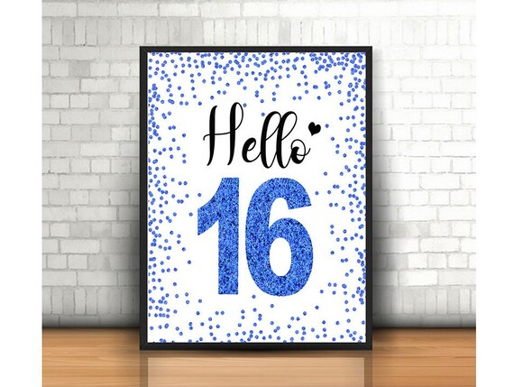 Awesome Since 2009 Gold Glitter Banner - 3.9 Foot Sweet 16 Birthday & Anniversary Party Decor