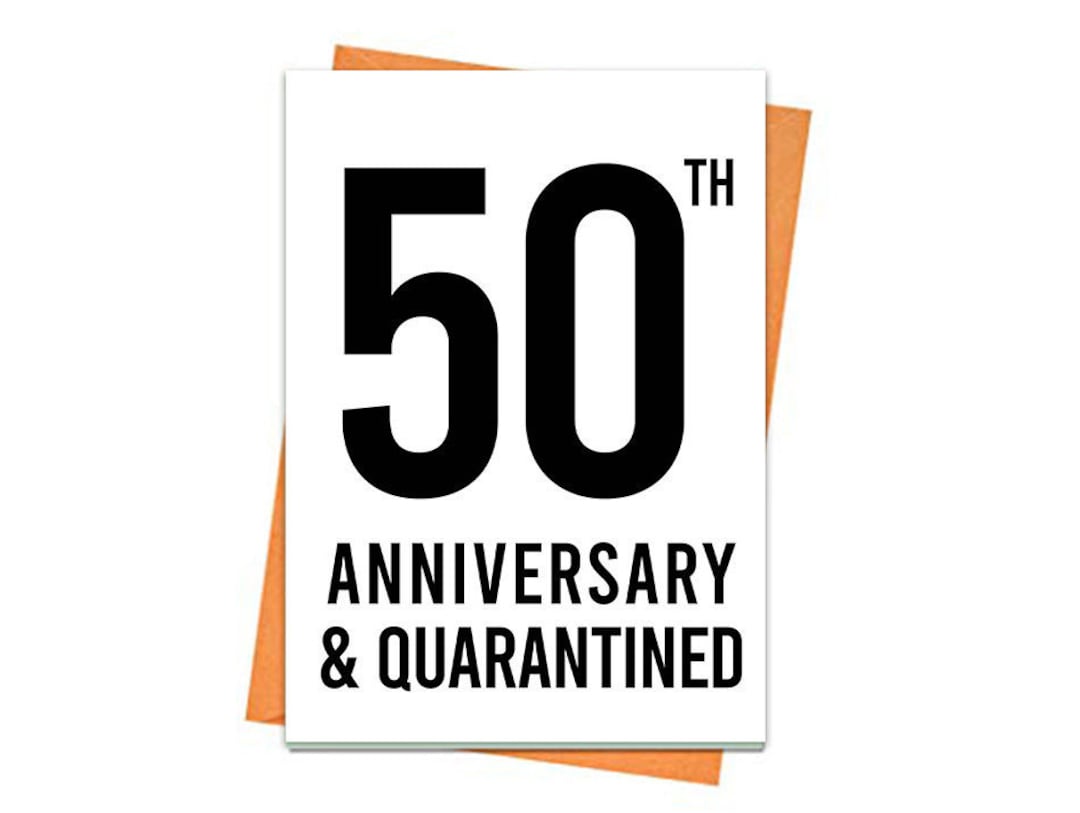 50th Anniversary Card, Printable 50th Anniversary Card, Topical ...